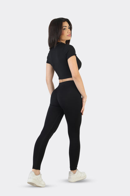 OxenCore Toparlayıcı Siyah Tayt